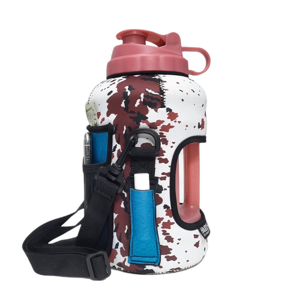 Cowhide with Turquoise Pocket 1/2 Gallon Jug Carrying Handler™