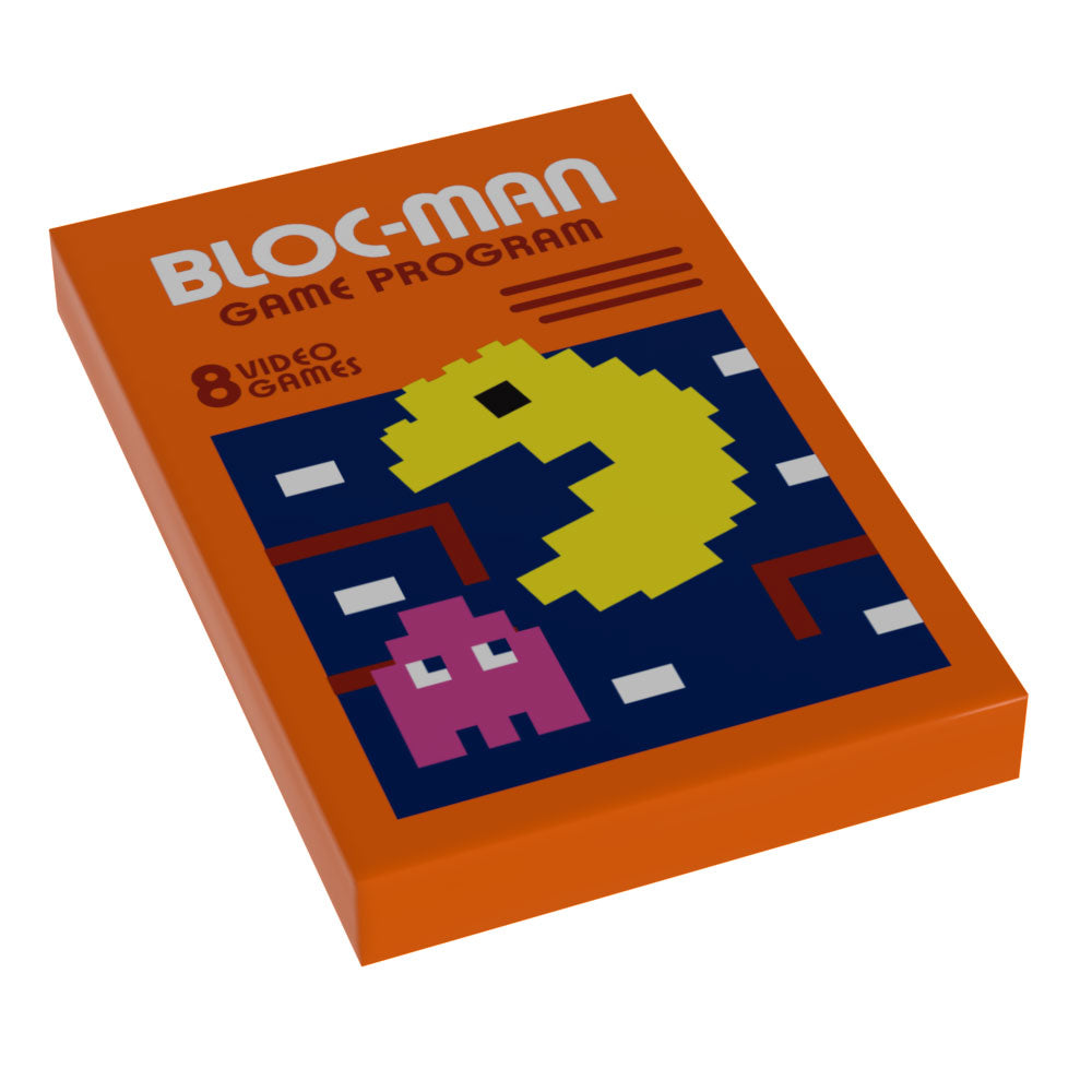 Bloc-Man Video Game Cover (2x3 Tile) - B3 Customs