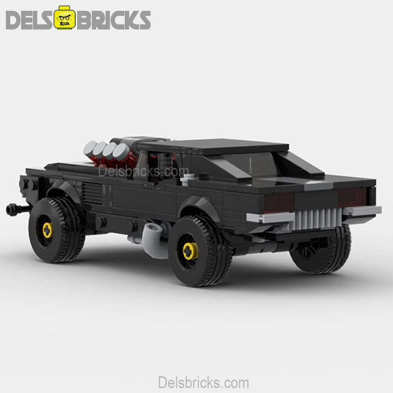 Cyberpunk Dodge Charger Muscle Car Lego Minifigures Custom Building Block Toys