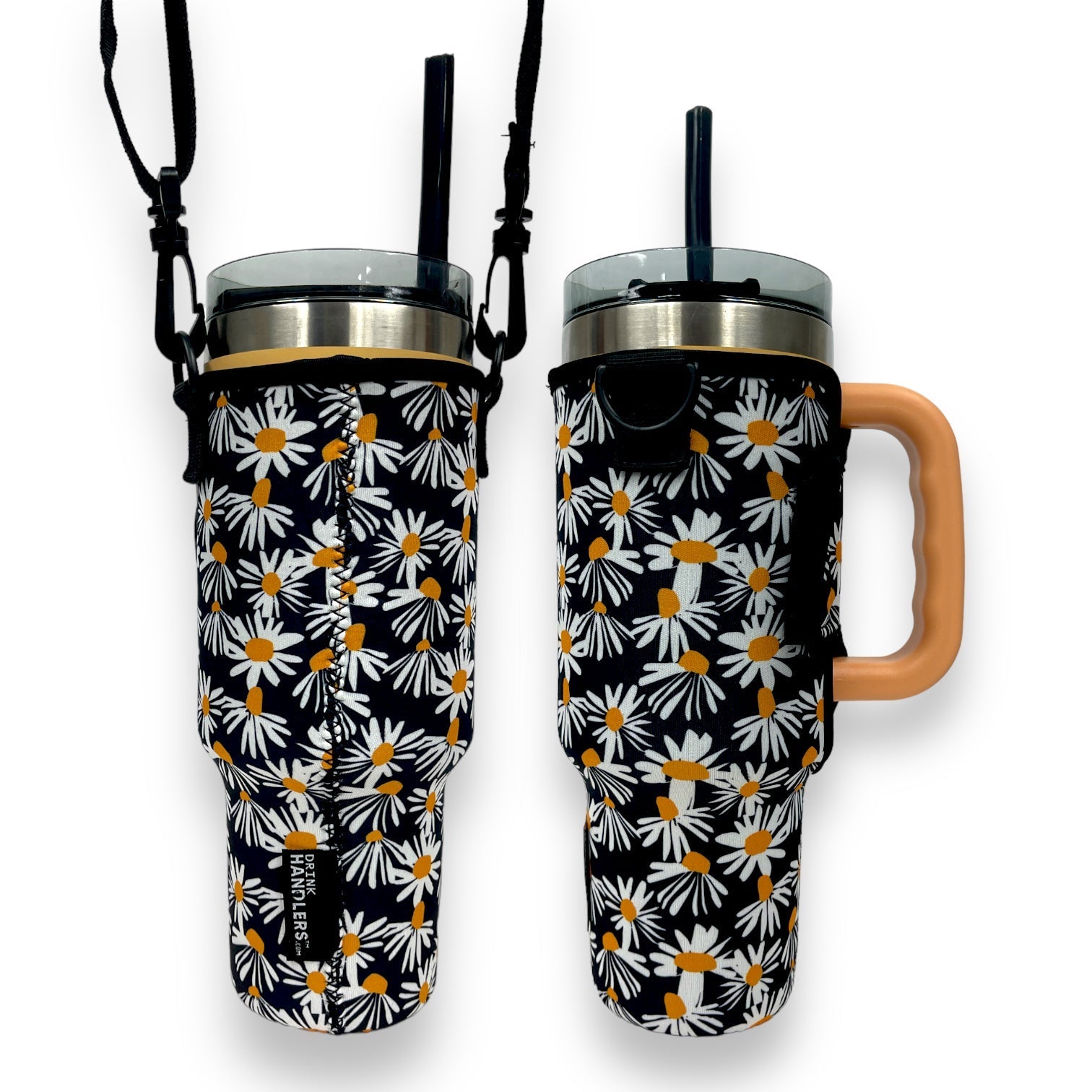 Daisy 40oz Tumbler With Handle Sleeve