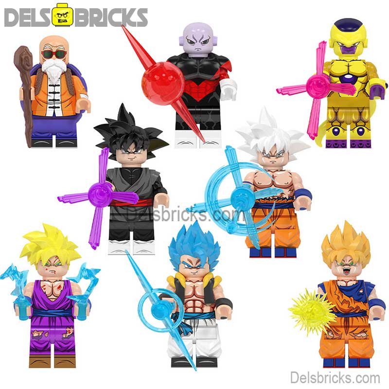 Dragon Ball Z set of 8 Lego Minifigures Custom Anime Toys