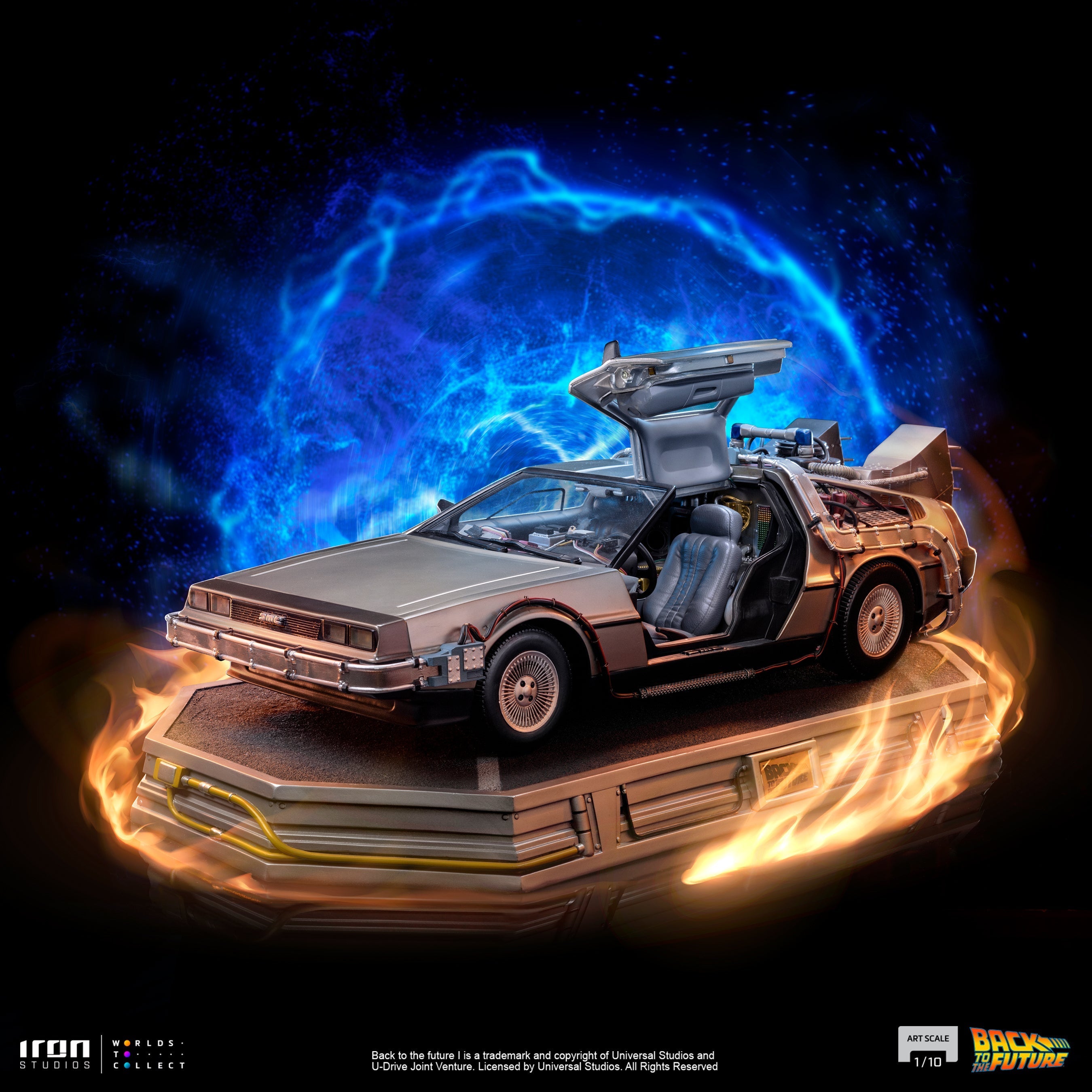 Iron Studios Back to the Future DeLorean 1:10 Scale Statue [PRE-ORDER: Expected Availability May - Jun 2024!]