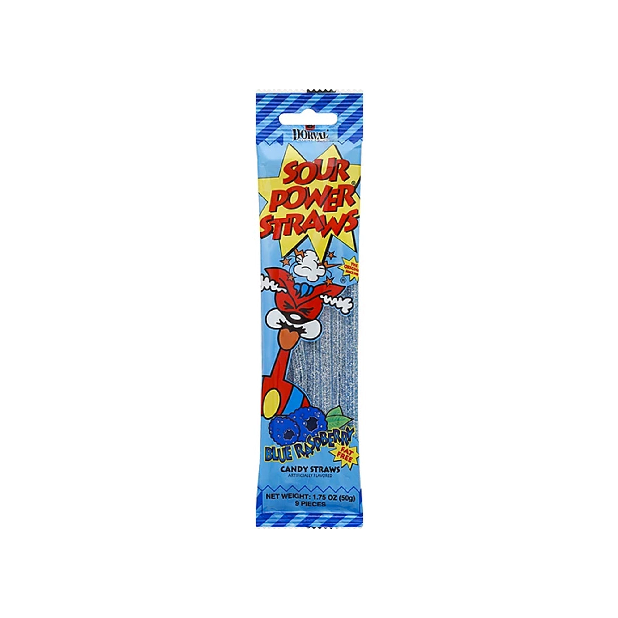 Dorval Sour Power Straws Blue Raspberry (Germany)