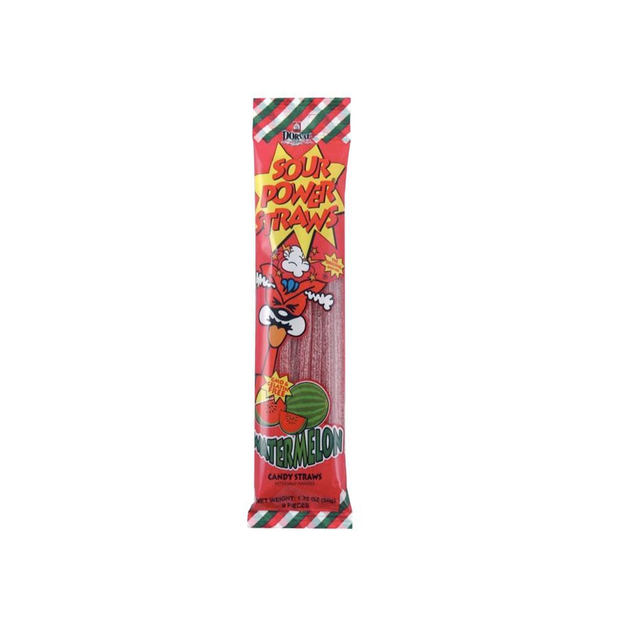 Dorval Sour Power Straws Watermelon (Germany)