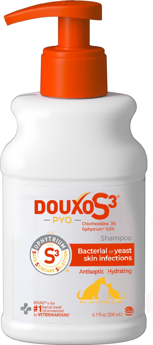Douxo S3 PYO Antiseptic Antifungal Chlorhexidine Dog & Cat Shampoo