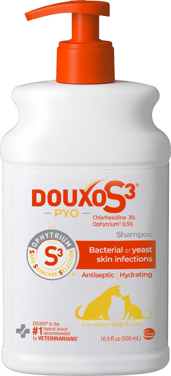 Douxo S3 PYO Antiseptic Antifungal Chlorhexidine Dog & Cat Shampoo