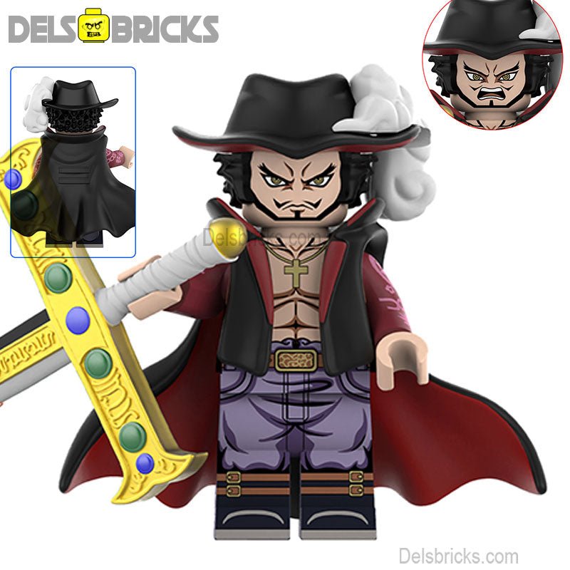 Dracule Mihawk from ONE PIECE Anime Lego Minifigures custom toys 3