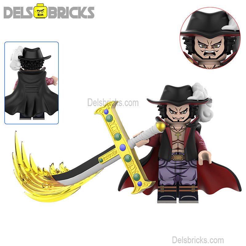 Dracule Mihawk from ONE PIECE Anime Lego Minifigures custom toys 3
