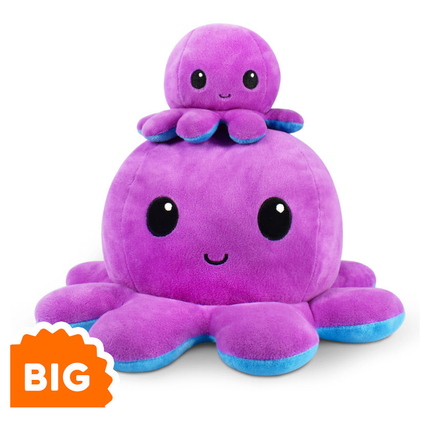 TeeTurtle Big Reversible Octopus: Purple/Blue (Big)