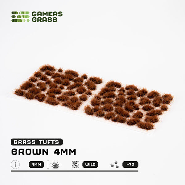 Gamers Grass Tufts: Brown 4mm- Wild