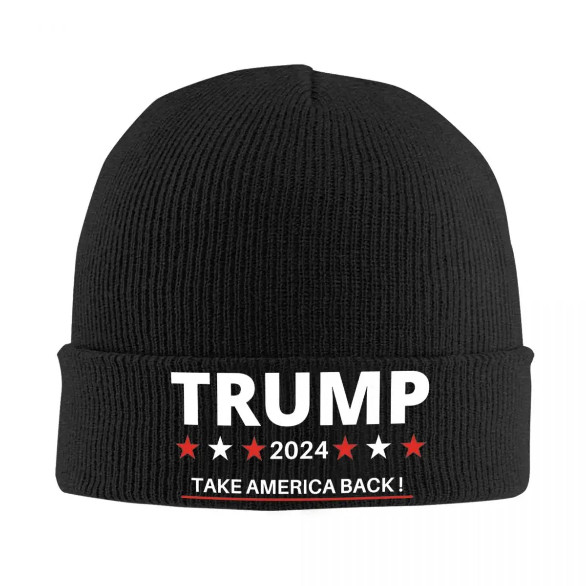 Trump 2024 Take America Back Hats Autumn Winter Beanie Fashion Caps Female Male Acrylic Knitted Caps