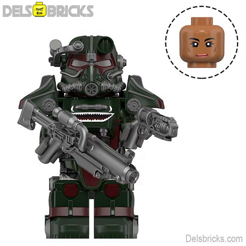 Fallout T-45 Power Armor Lego Minifigures Custom video Game Toys Set 5-6