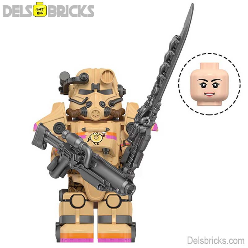 Fallout T-45 Power Armor Lego Minifigures Custom video Game Toys Set 5-8