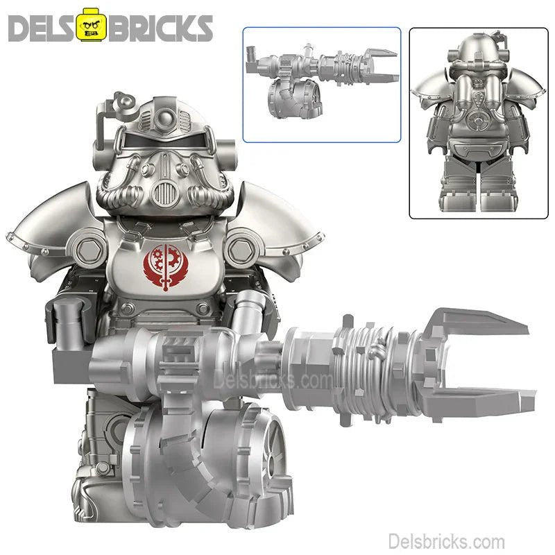 Fallout t-51 Power Armor Lego Minifigures Custom video Game Toys Set 4-1
