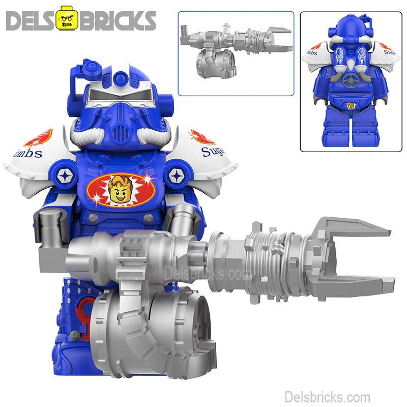 Fallout t-51 Power Armor Lego Minifigures Custom video Game Toys Set 4-5