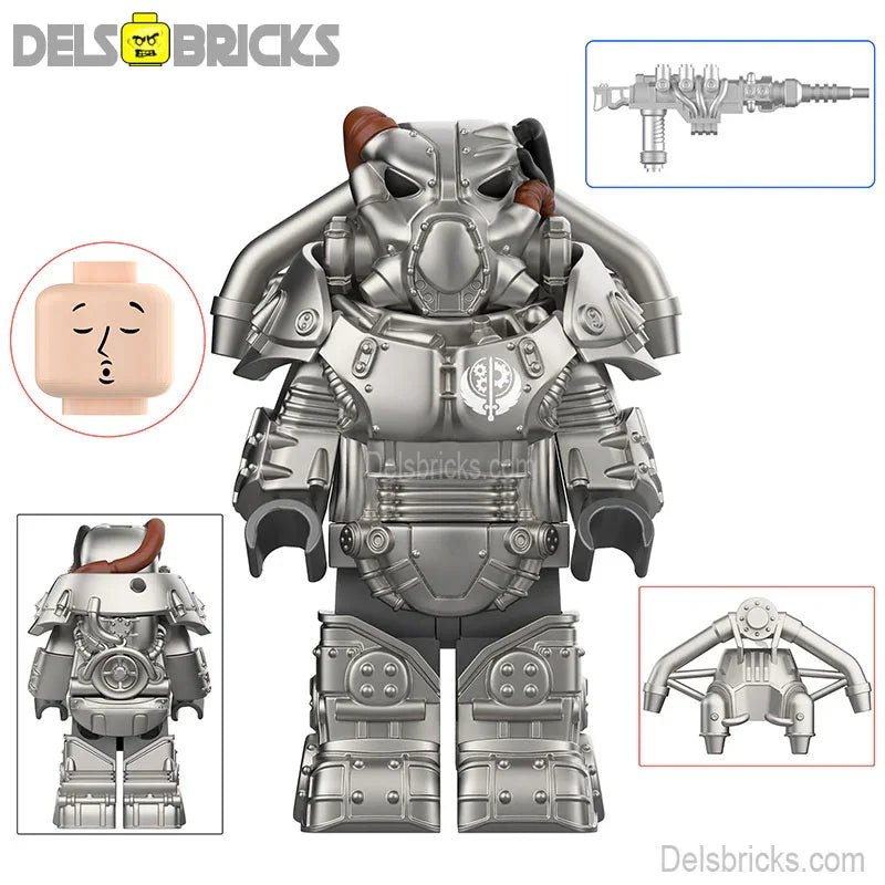 Fallout X-01 Power Armor Lego Minifigures Custom video Game Toys Set 3-2