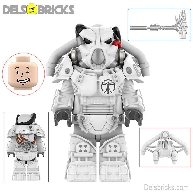 Fallout X-01 Power Armor Lego Minifigures Custom video Game Toys Set 3-3