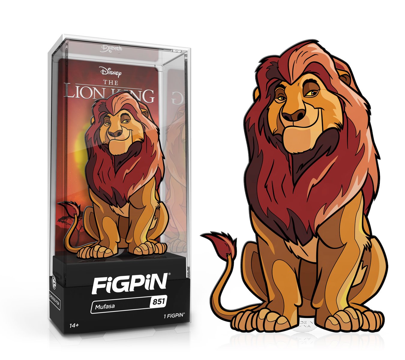 FiGPiN Classic DISNEY'S THE LION KING - Mufasa (851)   FiGPiN COMMON  1st Edition - 1,500 Units