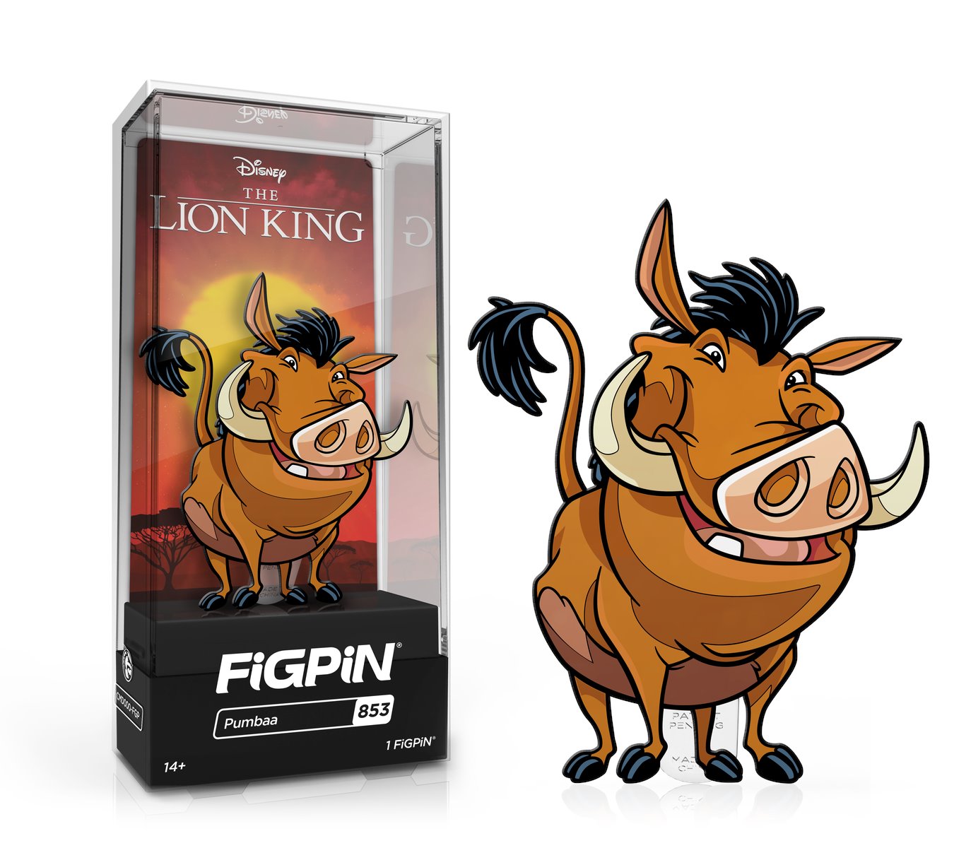 FiGPiN Classic DISNEY'S THE LION KING - Pumbaa (853)   FiGPiN COMMON  1st Edition - 1,500 Units