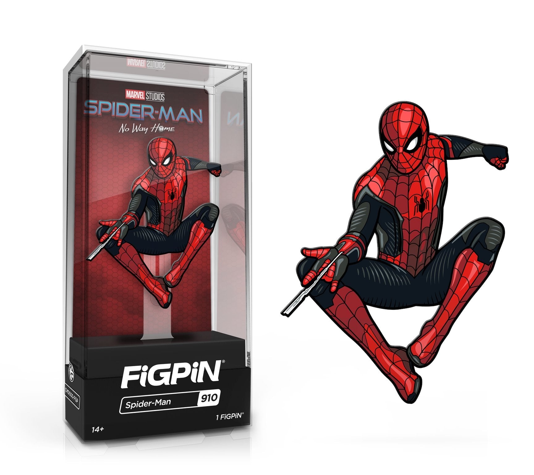 FiGPiN Classic Marvel Studios Spider-Man: No Way Home -  Spider-Man Red Suit (910) 1st Edition - 1,500 Units