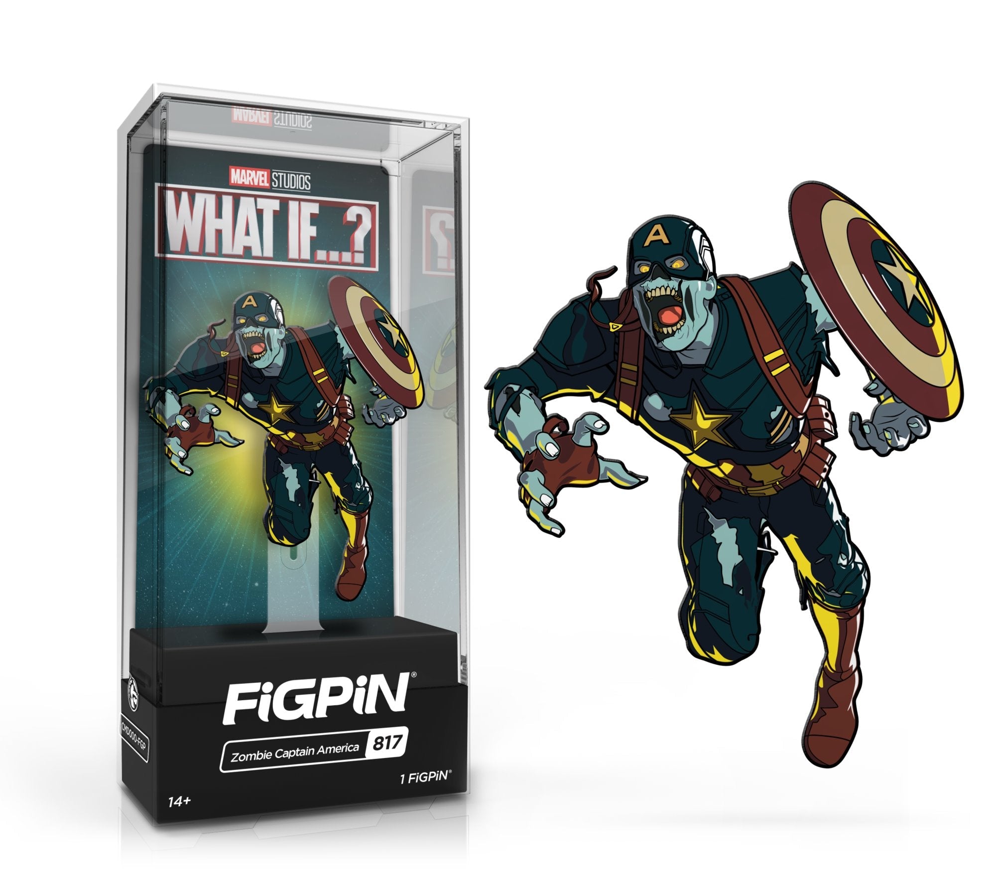 FiGPiN Classic MARVEL'S What If...? - Zombie Captain America (817) (1ST EDITION LE2K)