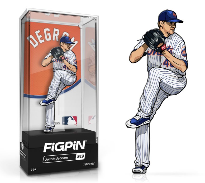 FiGPiN Classic MLB Jacob deGrom (S19) FiGPiN COMMON 1st Edition (LE2000)