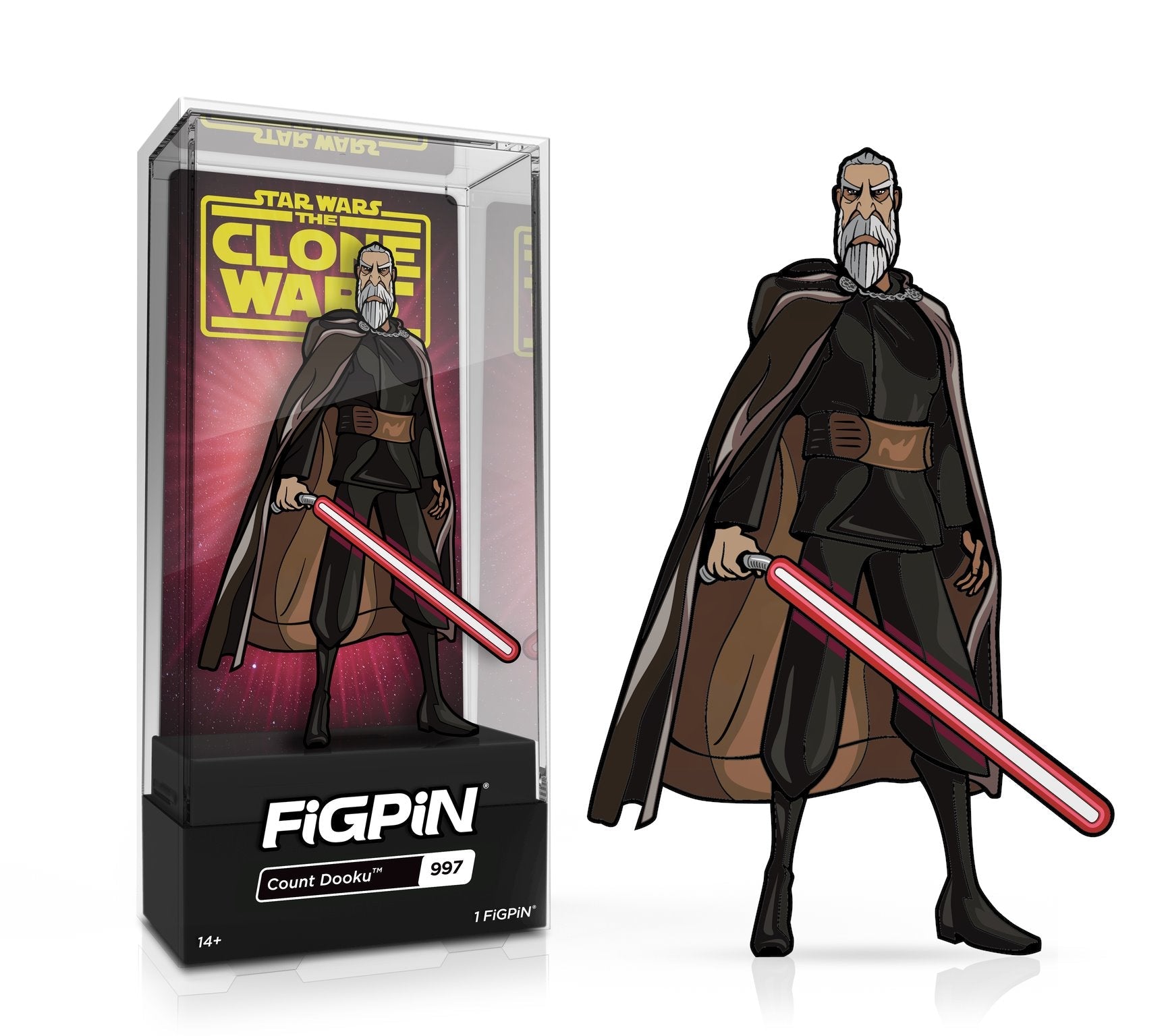 FiGPiN Classic Star Wars The Clone Wars: Count Dooku (997) - LE2000 (Common)