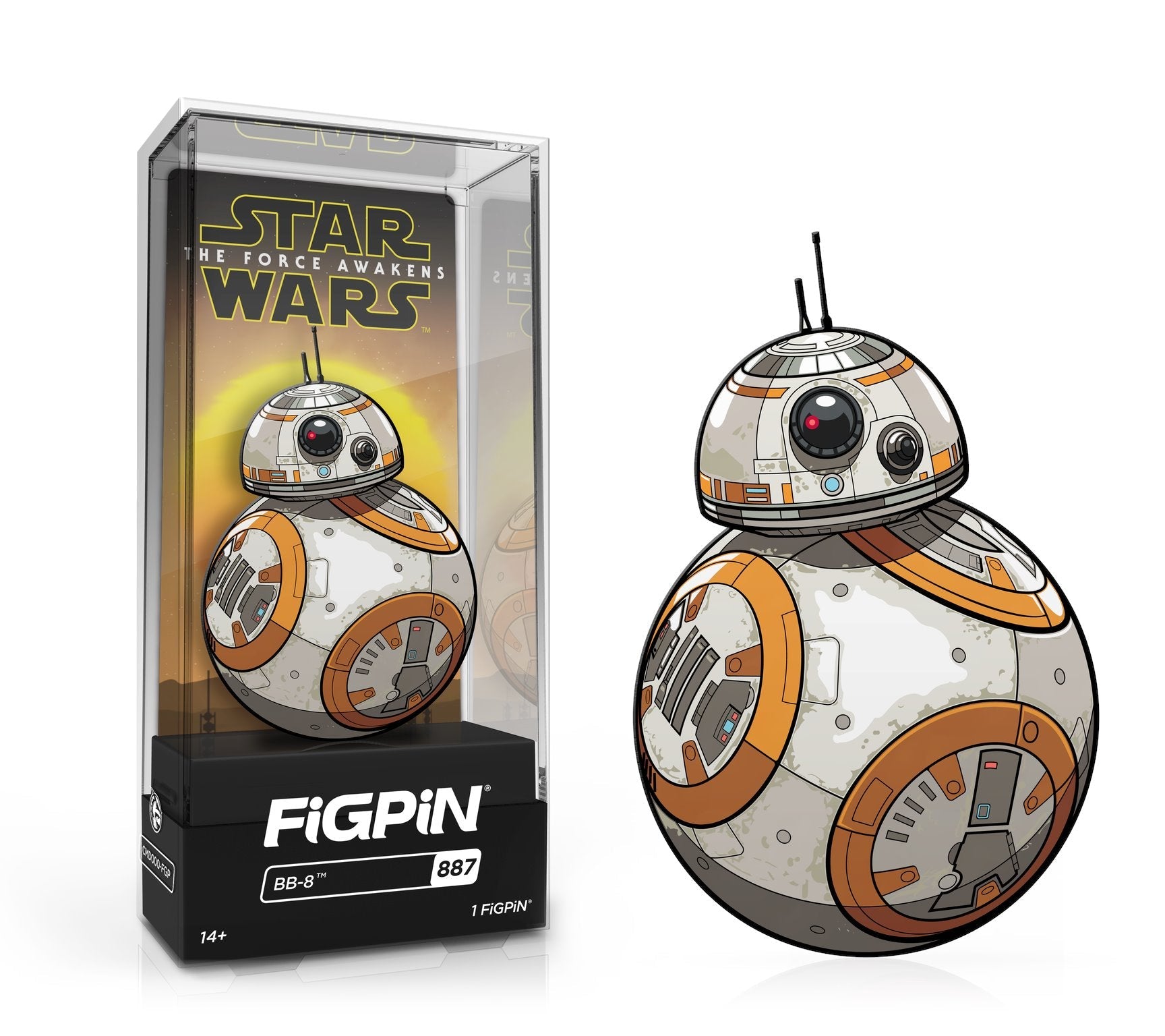 FiGPiN Classic STAR WARS THE FORCE AWAKENS - BB-8 (887) FiGPiN COMMON 1st Edition - 2,000 Units