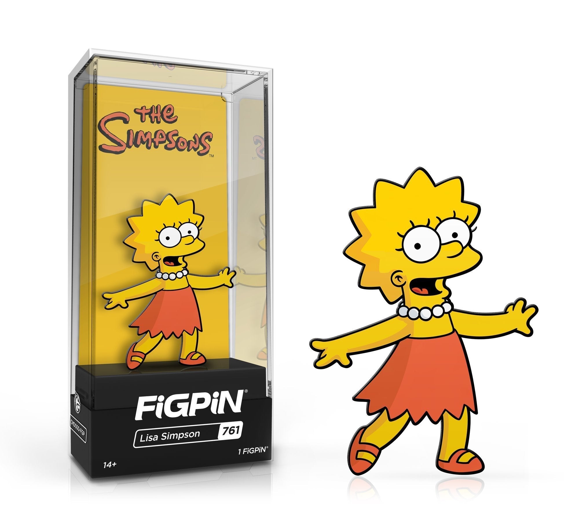 FiGPiN Classic THE SIMPSONS Series 1 - Lisa Simpson (761) (1ST EDITION LE3K)