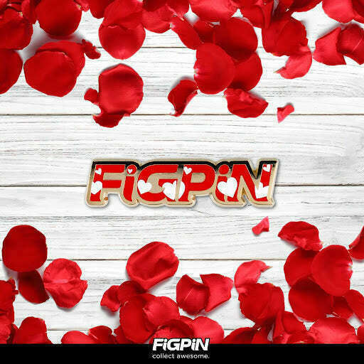 FiGPiN LOGO: 2021 FiGPiN Logo (Hearts & Gold) L37 (Limited to 750 Pieces)