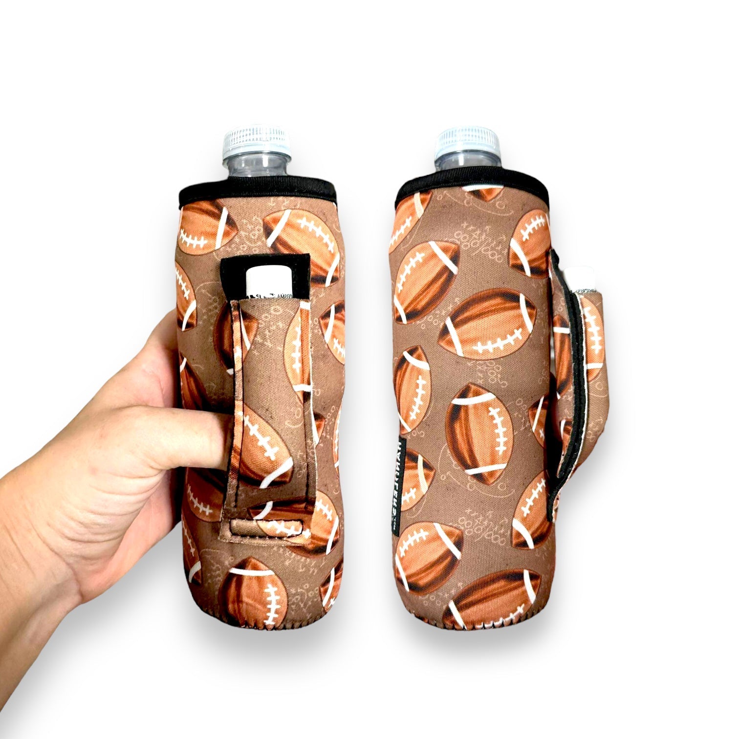 Footballs 16-24oz Soda & Water Bottle / Tallboy Can Handler™