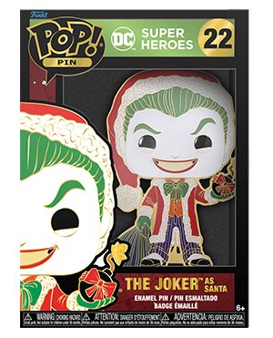 FUNKO POP PINS: DC: HOLIDAY - JOKER (w/1 in 12 Chance at Chase)