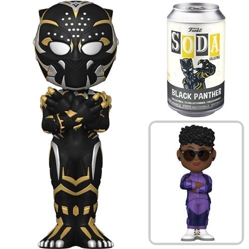 Funko Vinyl SODA: Black Panther Wakanda Forever - Black Panther [MAINLINE] (1:6 Chance at Chase) (Order 6 for a SEALED Case)