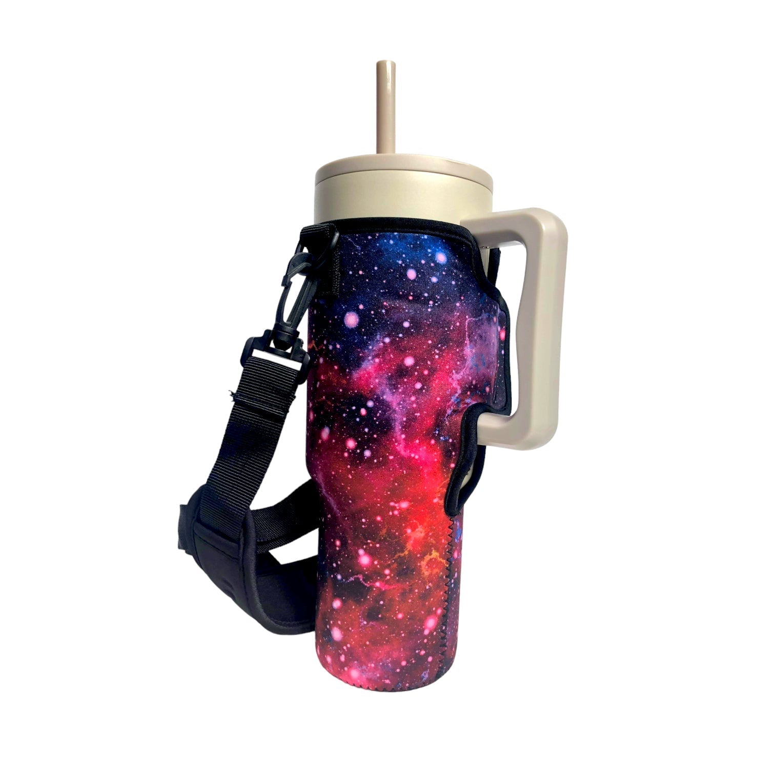 Galaxy 40oz Tumbler With Handle Sleeve