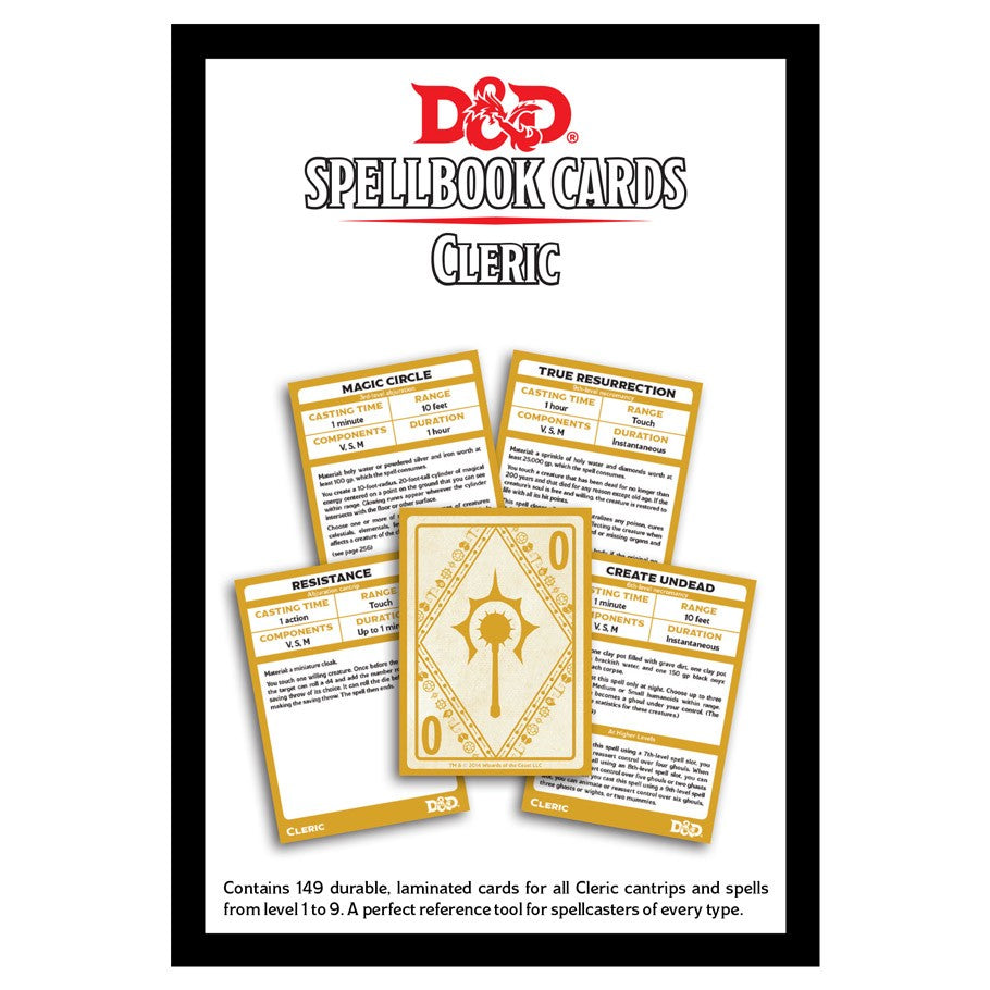 D&D Spellbook Cards: Cleric Deck