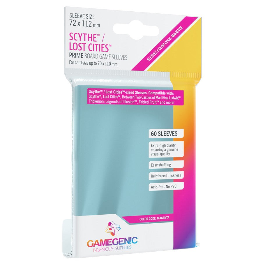 GameGenic PRIME Scythe/Lost Cities Sleeves 72 x 112 mm - Magenta