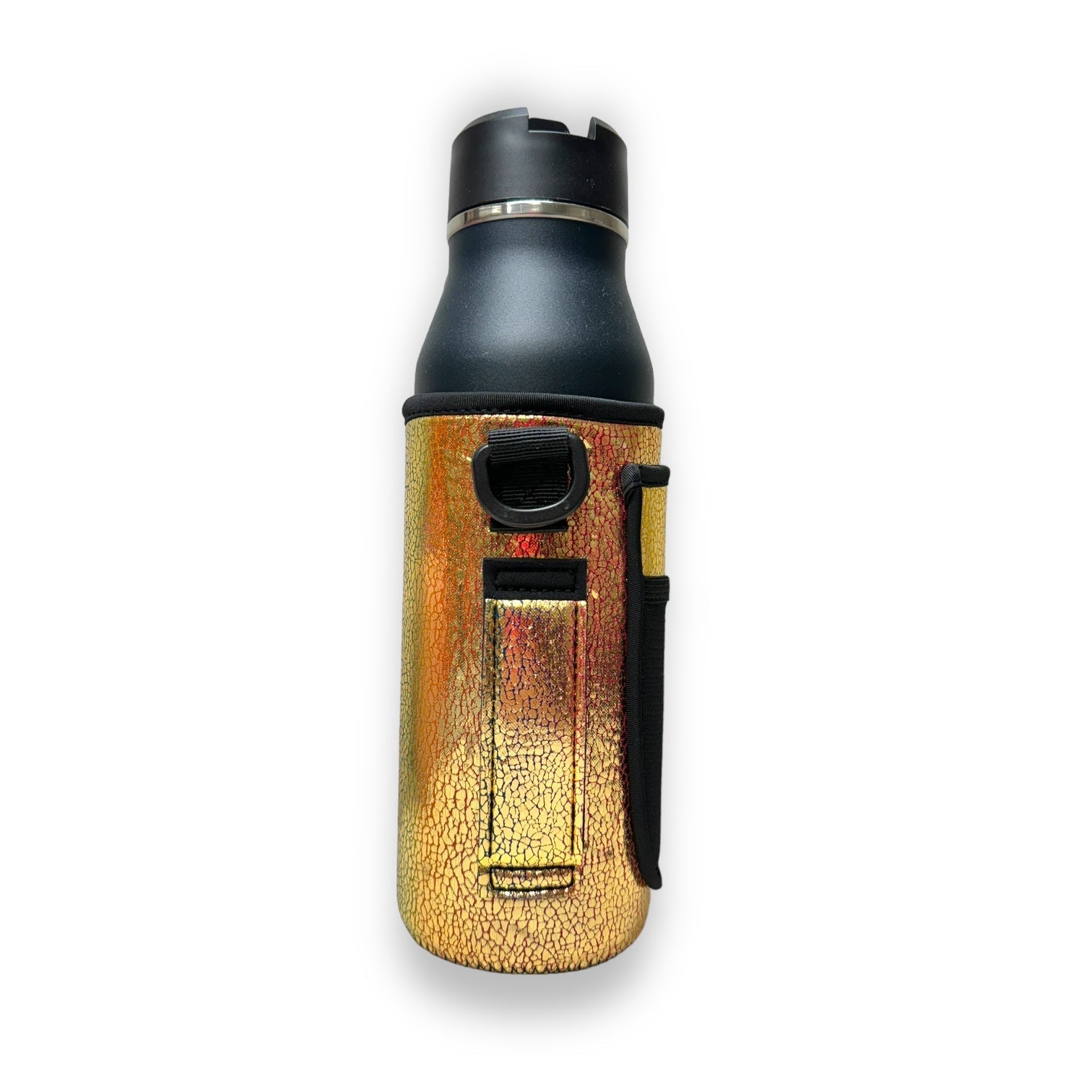 Glimmering Gold 30-40oz Tumbler Handler™  With Carrying Strap