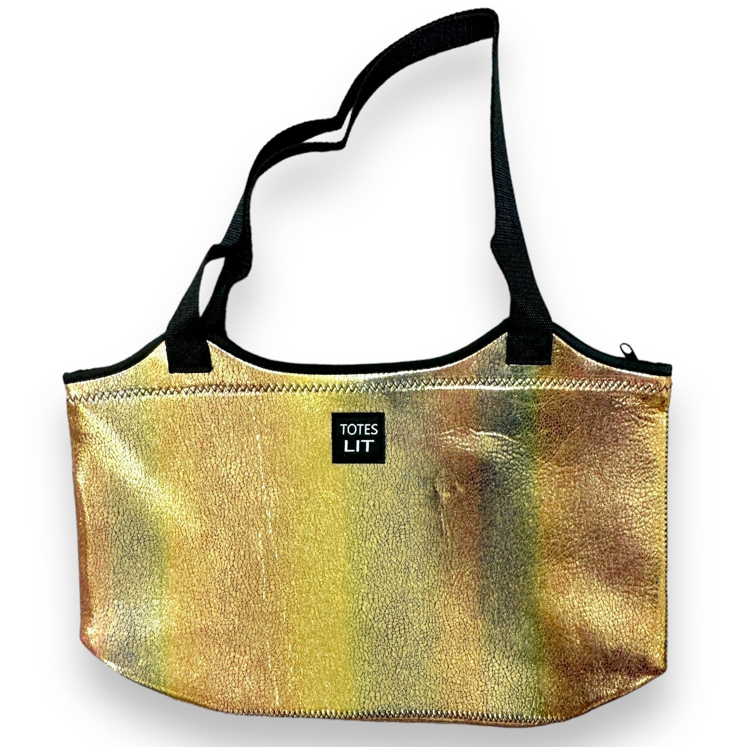 Glimmering Gold Neoprene Tote