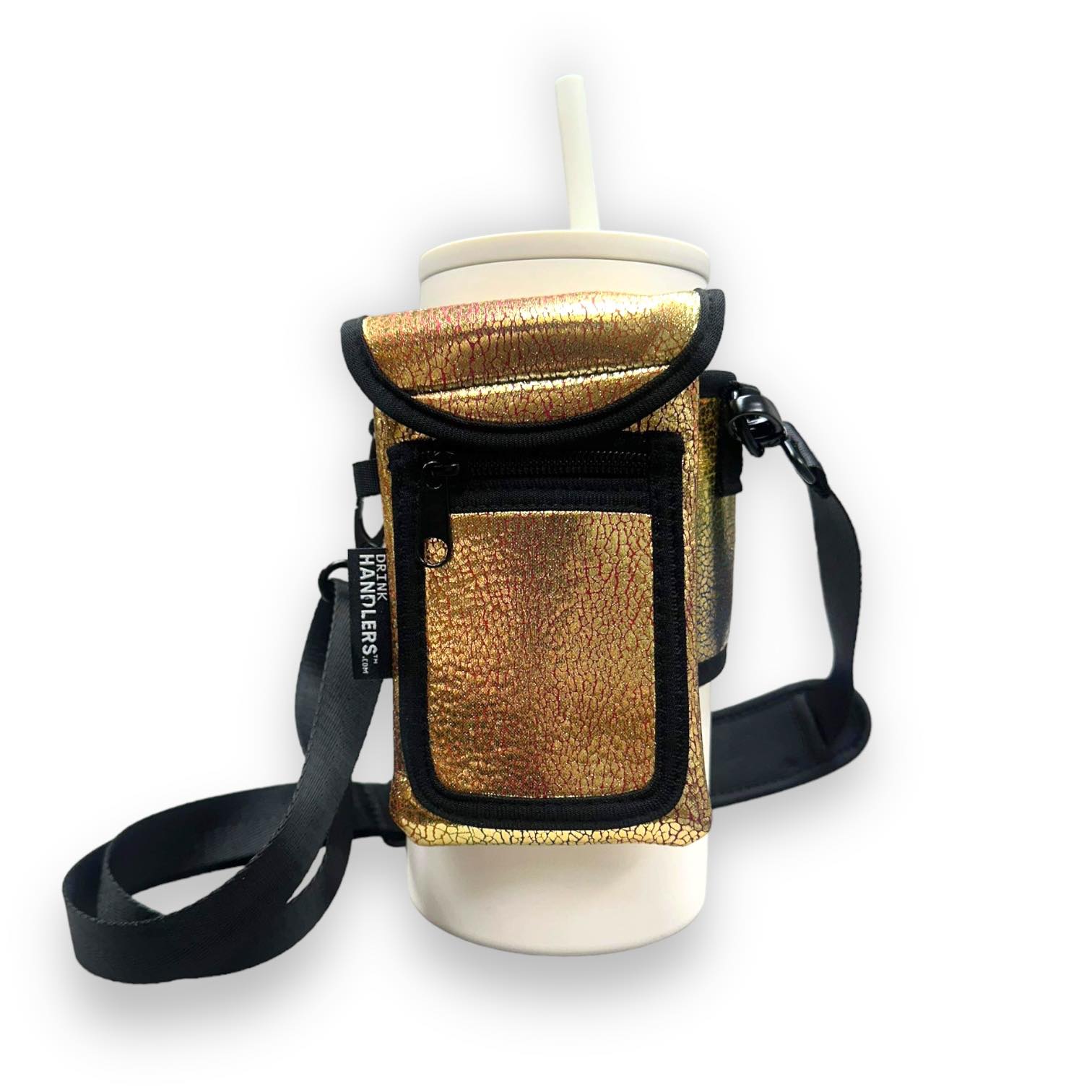 Glimmering Gold Wrap Around Drink Pocket