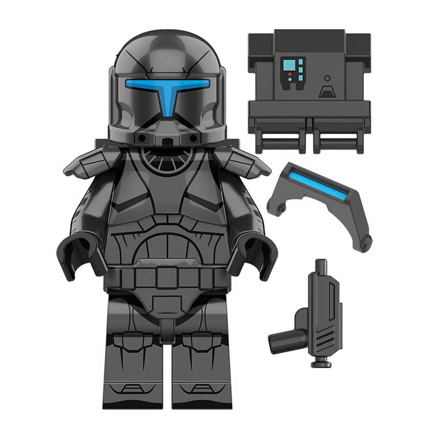 Gray Commando Clone trooper Lego Star wars Minifigures