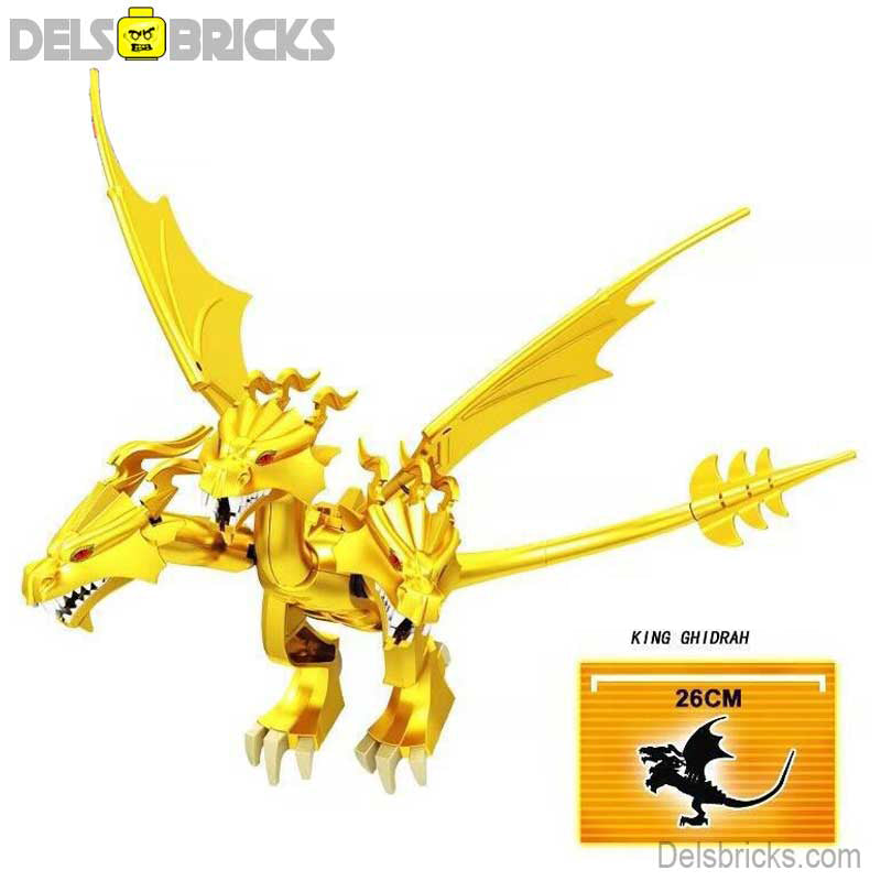 King Ghidorah Godzilla Minifigures Big Size Kaiju Monsters