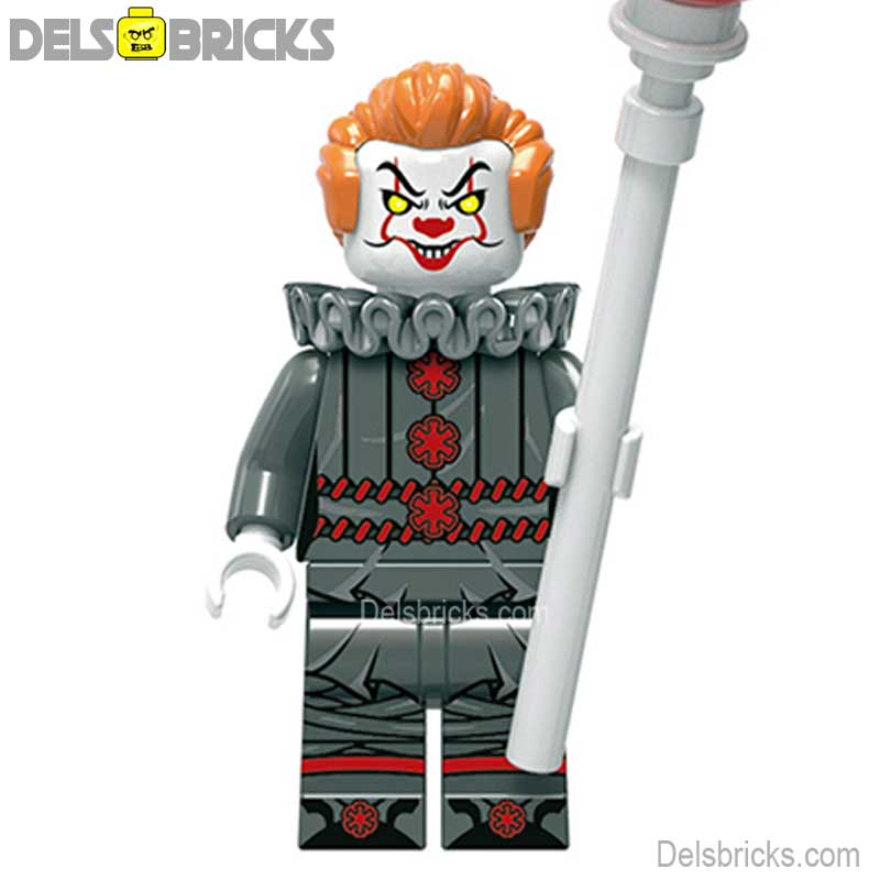 Pennywise Stephen King's IT- New Lego Minifigures Custom Horror Toys