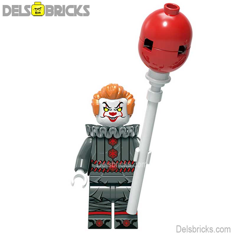 Pennywise Stephen King's IT- New Lego Minifigures Custom Horror Toys