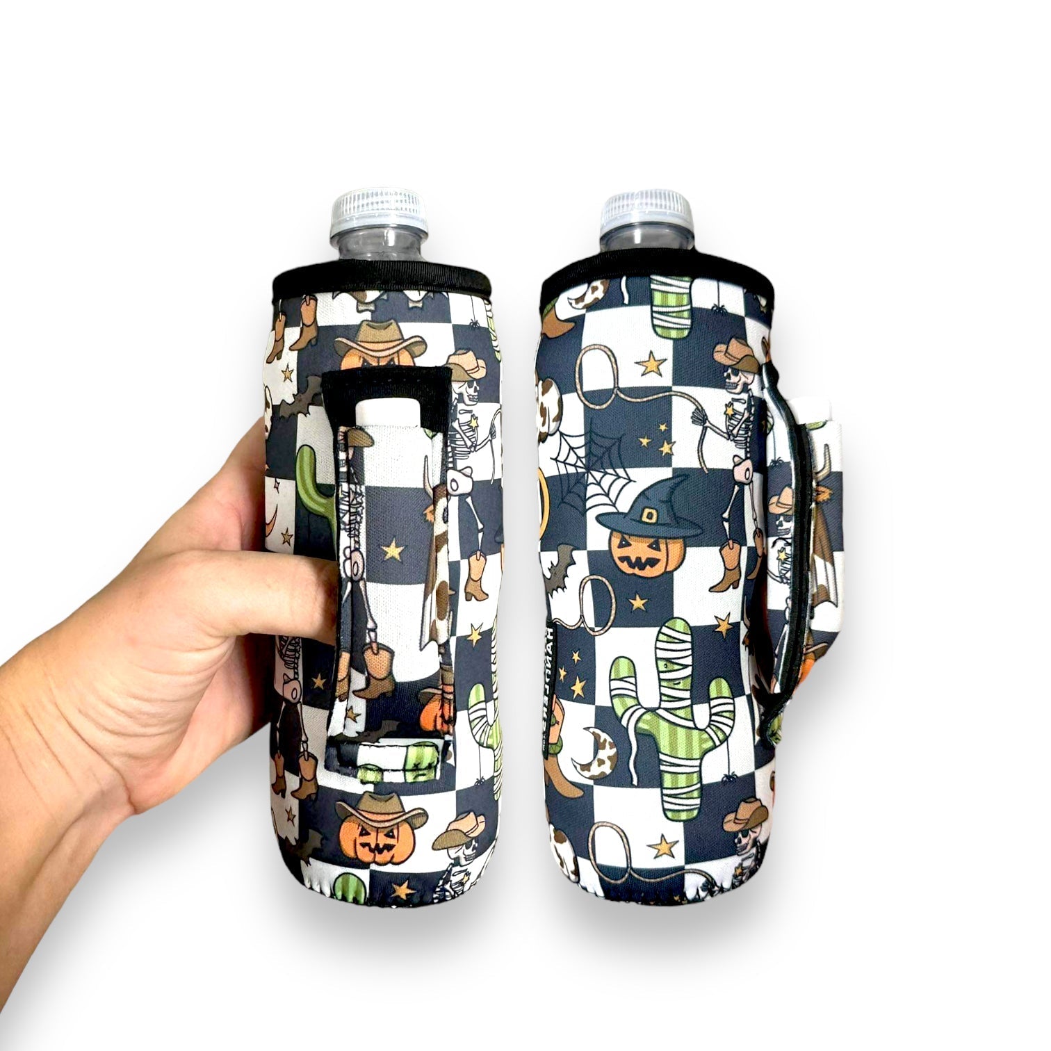 Halloween Checkers 16-24oz Soda & Water Bottle / Tallboy Can Handler™