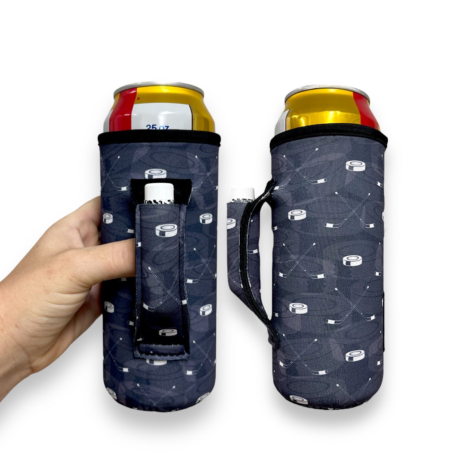 Hockey 16-24oz Soda & Water Bottle / Tallboy Can Handler™