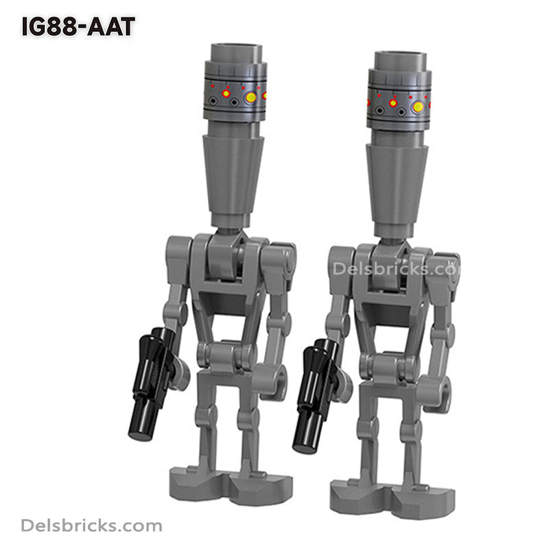 Battle Droids / IG-88 & blasters 4 pack Lego Star wars Minifigures