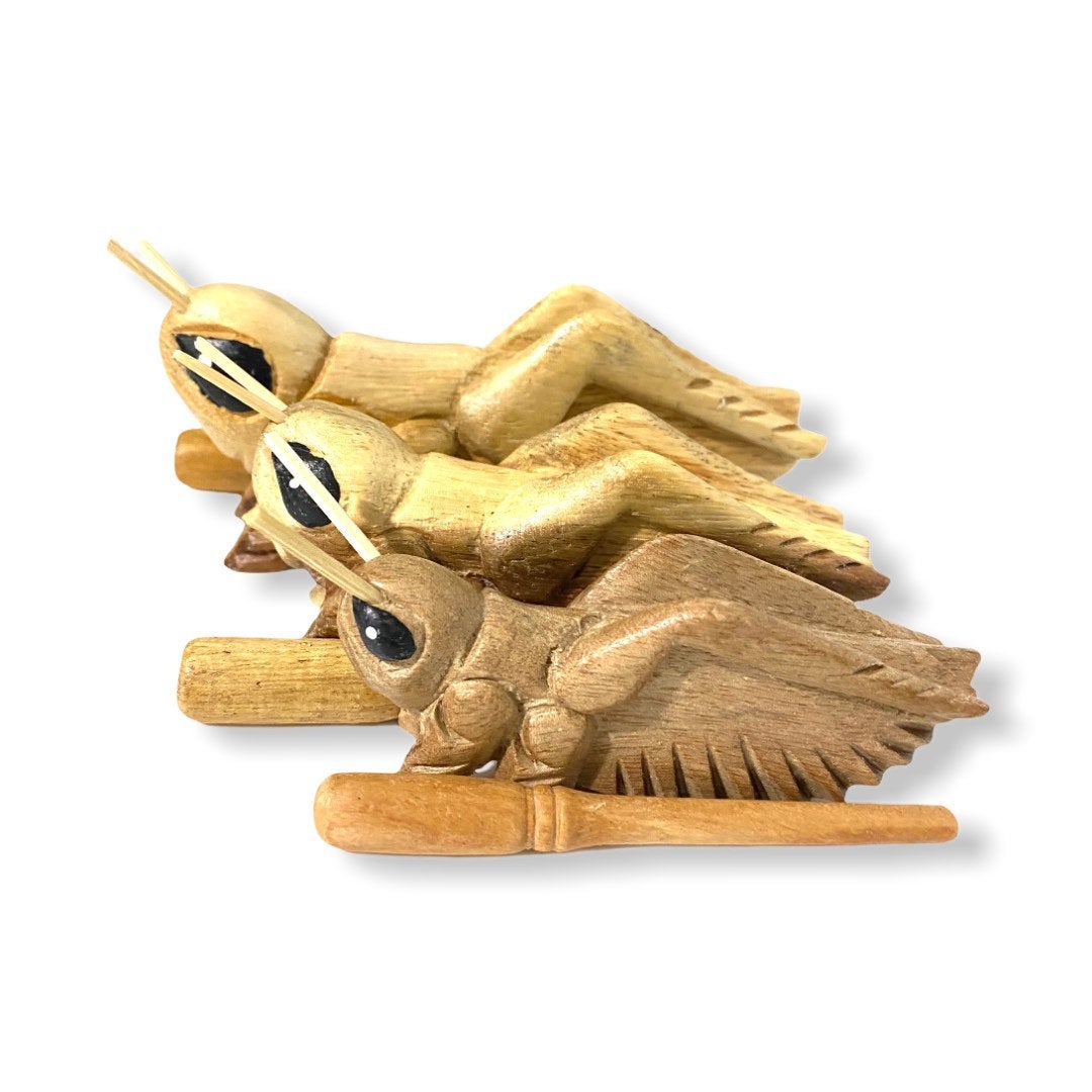 3" Wooden Musical Cricket Percussion Instrument