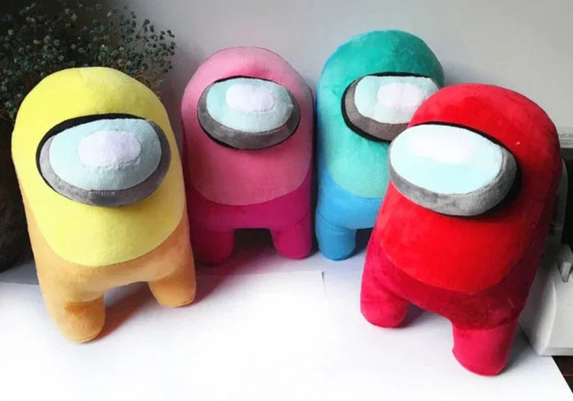 Among Us Cute Plush Stuffed Collectible toys (Pink) kawaii Video Game Characters