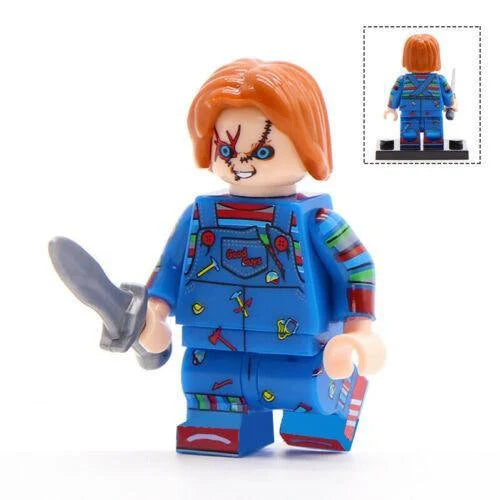 Chucky Child's Play - Dark Blue Lego Minifigures