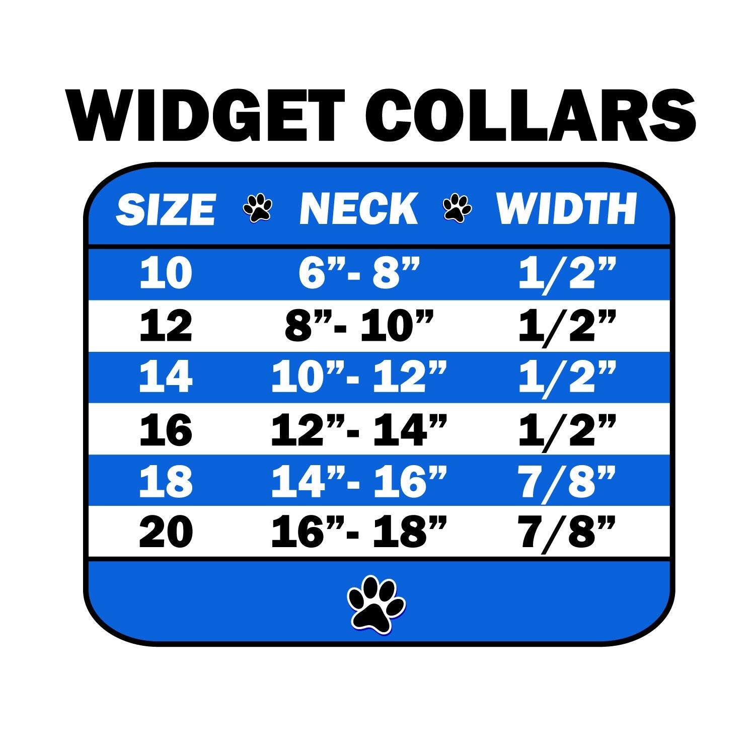 Dog, Puppy and Pet Widget Fashion Collar, "Snowflakes"